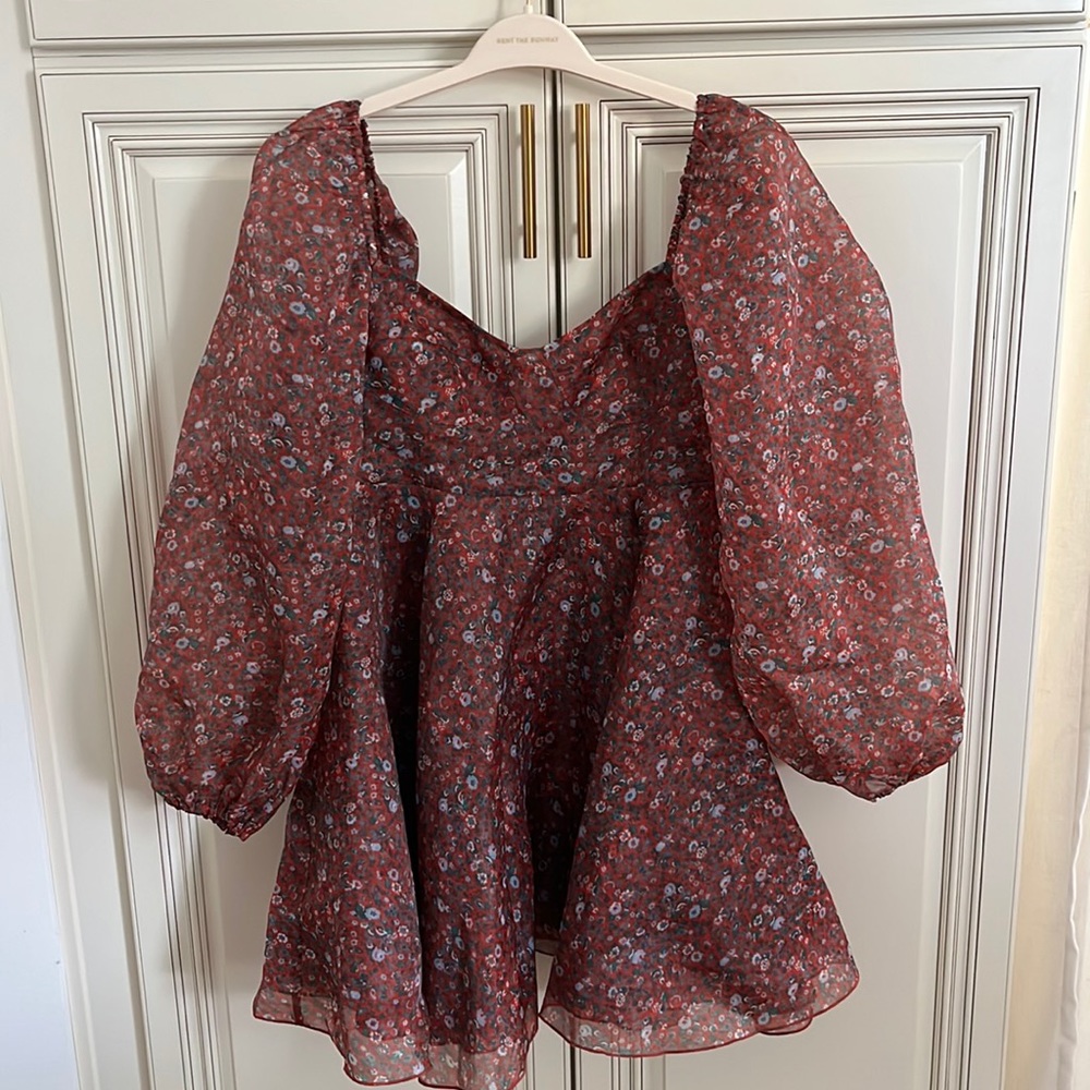 Selkie Princess Dress in Crimson Darling - size L